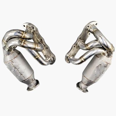 China Engine Stainless Steel Exhaust Manifold For Porsche 911 997.2 2008-2011 Car Accessories Pipe Exhaust Downpipe for sale