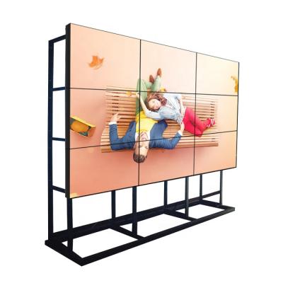 China Indoor 55inch 3X3, 2X2 Narrow Bezel 3.5 Mm Wall Display Video Lcd With Floor Stand Bracket for sale