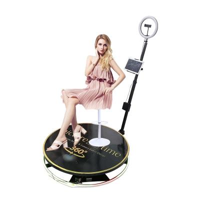 China Indoor Selfie Booth 360 Degree Photo Booth Platform In Motion Motor To Catch Video And Photo Photo Booth Wheels 360 Rotate for sale