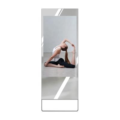 China Indoor 32 43 Inch Touch Screen Mirroring Magic LCD Advertising Display Fitness Smart Mirror Digital Signage for sale