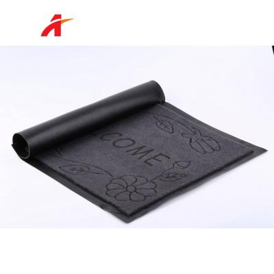 China Welcome Carved Mats For Front Door Floor Mat Ribbed Door Mat Office, Home, Hotel for sale