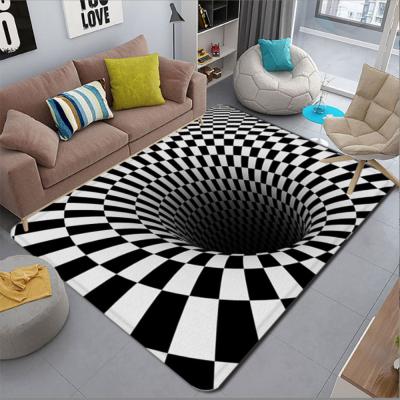 China Custom heat transfer 3d printed floor carpet doormat door mat en venta