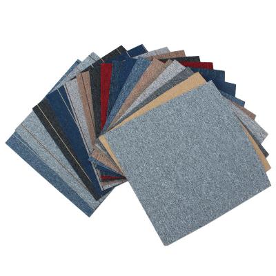 China PP Material 50X50 Washable Rugs Commercial Carpet Tiles Used for Office for sale