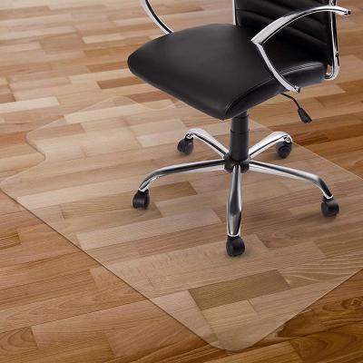 China transparent glass PVC office desk carpet chair mat for hard wood floor for sale