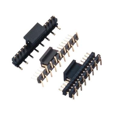 China Straight Type Lycn Single Plastic Straight Type 1.27mm H1.0 H1.5 H2.0 H2.5 Pin Header Customized Pin Length Dual SMT - 1 - 80 P Dual SMT Single Row for sale