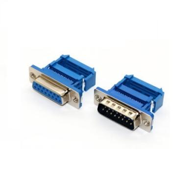 China Flat Type D-Sub DB IDC Dsub Connector Audio PCB Video Lycn Flat Cable Male Female Double Row Connector With Machine Pin Punch Pin 9 15 25 37P for sale