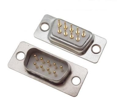 China PCB Video Audio Lycn D-SUB Connector With Machined Pin Straight DIP Type DP 9 Dual Row 15 25 37 50pin Male Female Gold Plated D-sub Connectors for sale