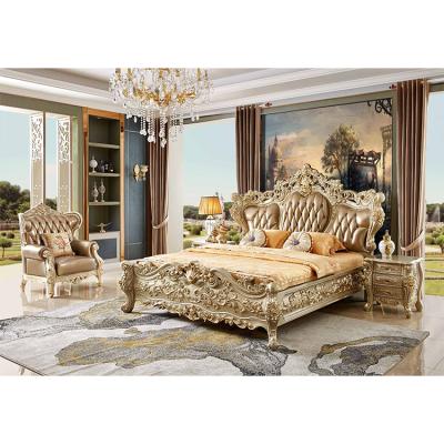 China High Quality Custom Antique Bed Room Furniture European style hot sale fashion King Size Bedroom Set for sale