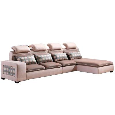 China luxury fabric sofas set cover sectional upholstery furniture modern living room velvet high-density sponge non-slip ho for sale