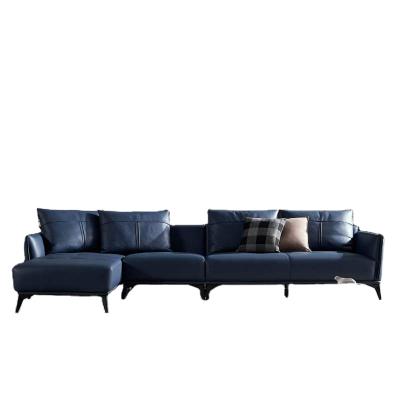 Κίνα Genuine modern leather sofa furniture set Classic living room italian sectional chesterfield προς πώληση