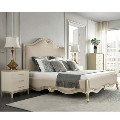 China Wood Bed American style bedroom furniture luxury modern leather factory supplier effective price customize modern interior for sale