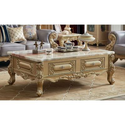 China 2021 wholesale home furniture center vintage antique solid wood coffee table design with drawer for sale