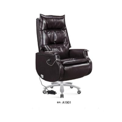 China Genuine Leather Luxury Antique Office Chair Leather electric adjustable office chair China Manufacture for sale