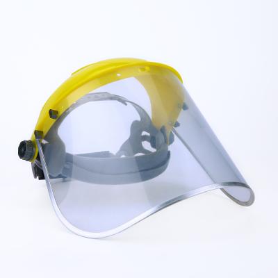 China PC/PVC Labor Safety Protective Mask With Plastic Circle for sale