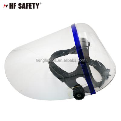 China Transparent Plastic PC / PVC Safety Clear Face Shield Visors for sale