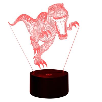 China Modern Simplicity USB 7 Colors Dinosaur Pattern Table Lamp LED Touch Control Night Light for sale