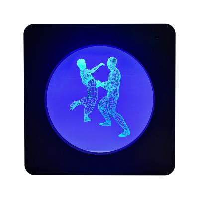 China Contact RGB remote control Bruce Lee Fight Night Lights dynamic guest room factory direct sales for sale