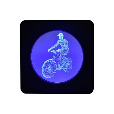 China Modern Simplicity Factory Direct Unique Decorative Dynamic Cycling Led Night Light With Battery for sale