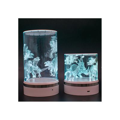 China Modern Simplicity Product Touch Anime 3d Dinosaur Model Hot Selling Remote Control Night Light for sale