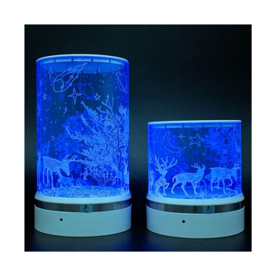 China Modern Simplicity High Quality Renote and Touch USB Powered Sika Deer Model Led 3D Night Light for sale