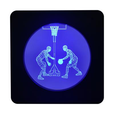 China Modern Simplicity Product Remote Control Dynamic 3d Hot Selling Nordic Acrylic Contact Playing Basketball Night Lights for sale