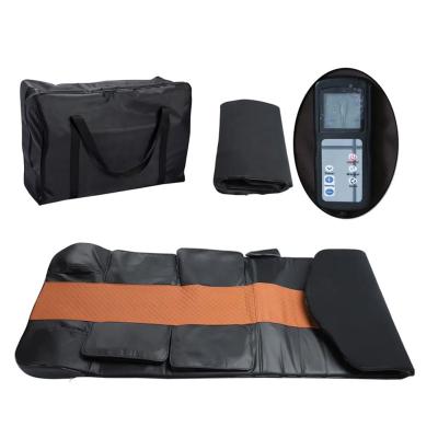 China Full Body Air Compression Inflatable Massage Mattress Vibrating Massage Kneading Mat With Hot Compress for sale