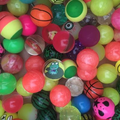 China Children Play Bouncing Balls Synthetic Rubber Raw Material and Toy Style Rubber 27mm Soft Bouncing Balls for sale