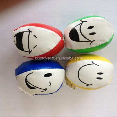 China Soft Sports Toy Goofy Smile Face Sports Kick Ball Toy for sale