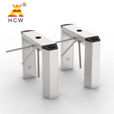 China Bridge Type Manual Tripod Turnstile Gate Face Temperature Measurement Recognition for sale