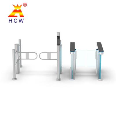 China AC220V Swing Barrier Gate Bridge Type Single / Two Way Pedestrian Swing Turnstile Gate for sale