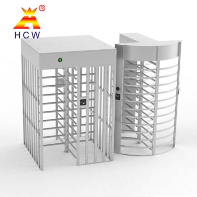 China Revolving Single Door Full Height Turnstile 100W Electronic Barrier Gate For School for sale