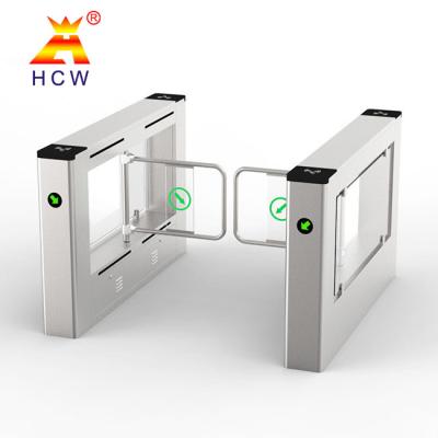 China OEM / ODM Mechanical Swing Barrier Stainless Steel Train Station Turnstile for sale