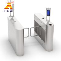 China 5000 Fingerprint Capacity Swing Barrier Turnstile Gates Plexiglass Door Wing for sale