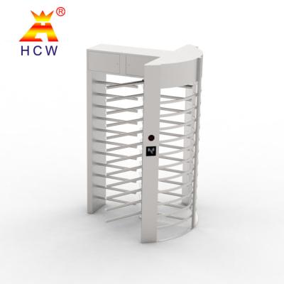 China Manual Metal Revolving Gate Turnstile SS304 Full Height Door Gate for sale