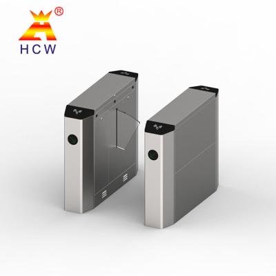 China SS304 Flap Barrier Turnstile Office Building Turnstiles 550mm Channel Width for sale