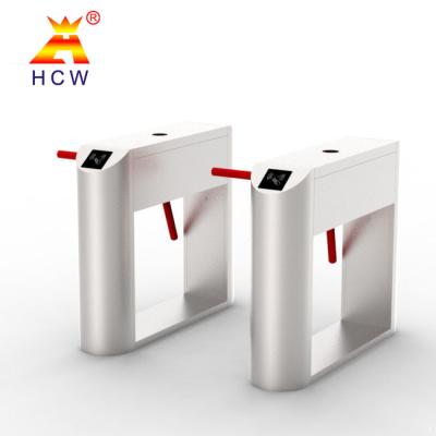 China QR Code RFID Reader Train Station Turnstile 40 Persons / Minute Three Arm Turnstile for sale