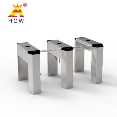 China 300-800mm Gate Length RFID Turnstile Gate Semi Automatic Pedestrian Security Gate for sale