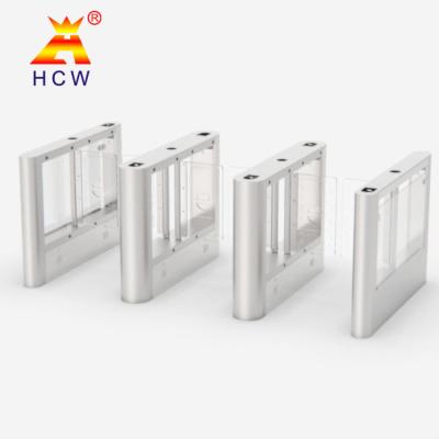 China AC220V Optical Barrier Turnstiles pedestrian swing gate 600mm Passage Width for sale