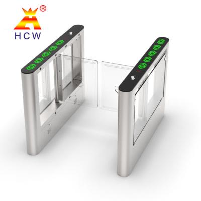 China HCW Swing Barrier Turnstile Gate Waterproof Electronic Automatic High Security For Gym for sale