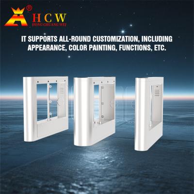 China HCW Glass Door Automated Barrier Turnstile Gate 20-30 Persons / Min for sale