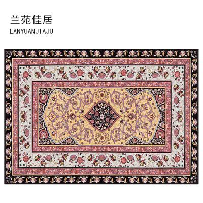 China Art Washable 3d Color Printed Carpet Living Room Velvet 3d Carpet for sale