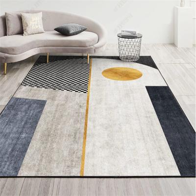 China China Manufacturer Washable Nordic Style Large Design 3d Printed Carpet Home Living Room for sale