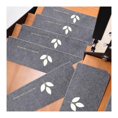 China Wholesale Washable Ribbed Step vidaxl Stair Mats Backing Self Adhesive Anti Skid Stair Mats For Carpet Stairs for sale