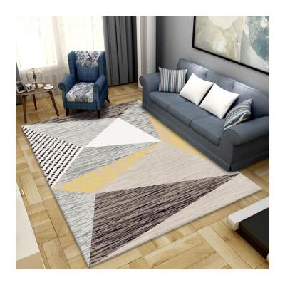 China Geometric Design Washable Home Style Living Room Soft Material Rugs And Blankets for sale