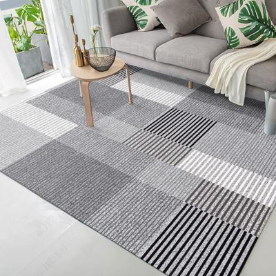 China Washable nordic art printing 3d gray shaggy living room floor blankets custom bohemian moroccan print abstract 140x200cm for sale