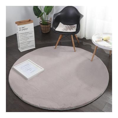 China Modern Small Artificial Animal Polyester Gray Luxury Faux Fur Floor Cushion Soft Cover 130*200 for sale