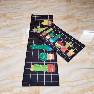 China Eco-friendly.anti-slip.water-proof Microfiber Table Printed Non Slip Covers Anti Slip 3d Kitchen Mat for sale