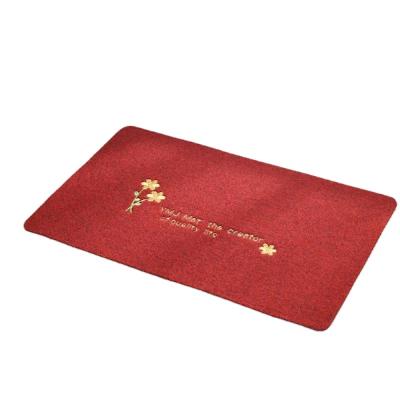 China Washable Standard Super Absorbent Mat Eco-Friendly Silicone Chenille Waterproof PVC Mats for sale