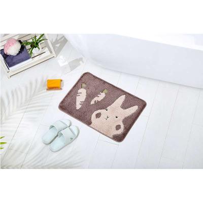 China Bath Blankets Washable Luxury Soft And Anti-Slip Shaggy Rugs Washable Comfortable Children's Bathroom Mats for sale