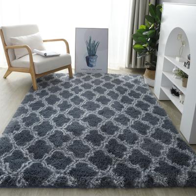 China Rectangle Living Room Anti Slip Washable Blankets Wholesale Polyester Modern Carpets And Blankets for sale